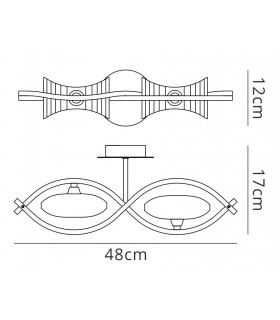 Wall Lamp Switched 2 Light G9, Polished Chrome - 2