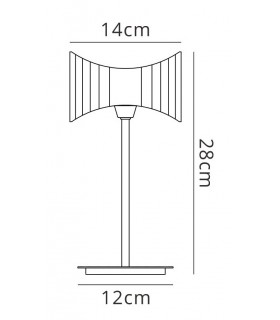Table Lamp 1 Light G9 Sraight Frame, Polished Chrome - 2