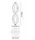Table Lamp 2 Light G9 Looped Frame, Polished Chrome - 2