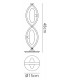 Table Lamp 2 Light G9 Looped Frame, Antique Brass - 2