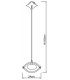 Ceiling Pendant 1 Light G9, Antique Brass - 2