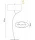 Table Lamp 2 Light E27 Small, Anthracite with Black Oval Shade - 2