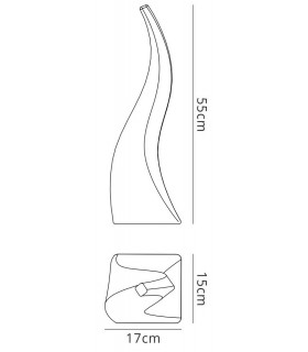 Table Lamp 1 Light E27 Large Outdoor IP65 , Opal White - 2
