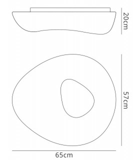 Ceiling 5 Light E27 Outdoor IP44, Polished Chrome, Opal White - 2