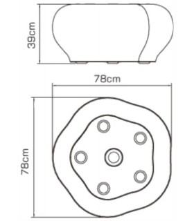 Stool Direct Charge 1 Light LED RGB Outdoor IP65, 120lm, Opal White - 2