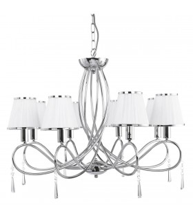 8 Light Multi Arm Chandelier Chrome Finish, E14 - 1