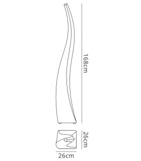 Floor Lamp 4 Light E27 Outdoor IP44, Opal White - 2