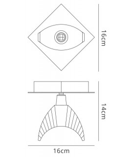 Ceiling 1 Light G9, Black Chrome - 2