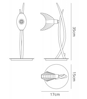 Tall Table Lamp 1 Light G9, Polished Chrome - 2