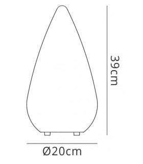 Table Lamp 1 Light E27 In Line Switch Indoor, Opal White - 2