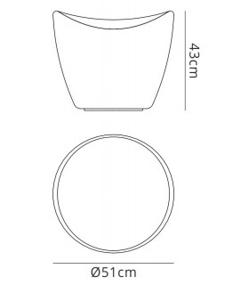 Stool No Light Outdoor, Opal White - 2