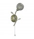 1 Light Indoor Flower Design Glass Wall Light Black Antique Brass, G9 - 1