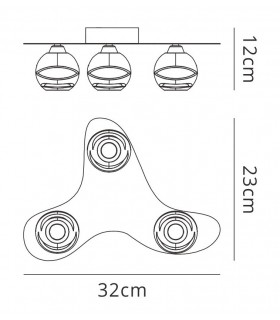Ceiling 3 Light G9 ECO, Polished Chrome - 2