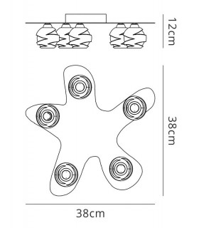 Ceiling 5 Light G9 ECO, Polished Chrome - 2