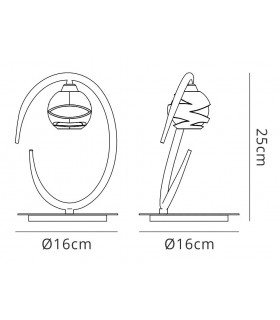 Table Lamp 1 Light G9 ECO, Antique Brass - 2
