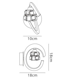 Wall Lamp Switched 1 Light G9 ECO, Polished Chrome - 2