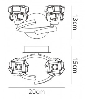 Wall Lamp Switched 2 Light G9 ECO, Satin Nickel - 2