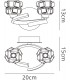 Wall Lamp Switched 2 Light G9 ECO, Antique Brass - 2