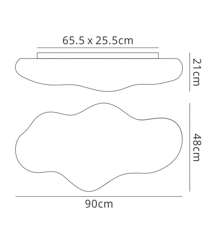 Ceiling 6 Light E27 Outdoor IP44, Opal White - 2
