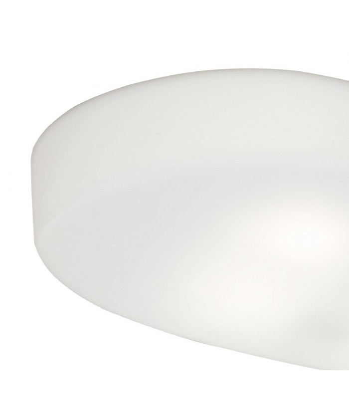 Ceiling 6 Light E27 Outdoor IP44, Matt White, Opal White - 3