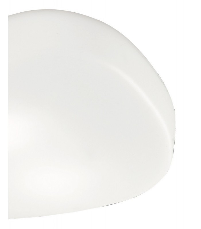 Ceiling 4 Light E27 Outdoor IP44, Matt White, Opal White - 5