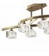 Telescopic Semi Flush 6 Light G9, Antique Brass - 5