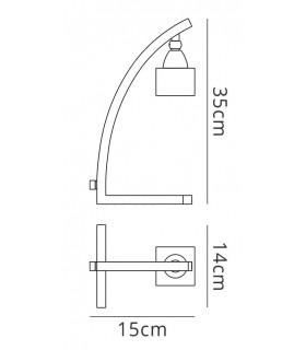 Table 1 Light G9, Antique Brass - 2