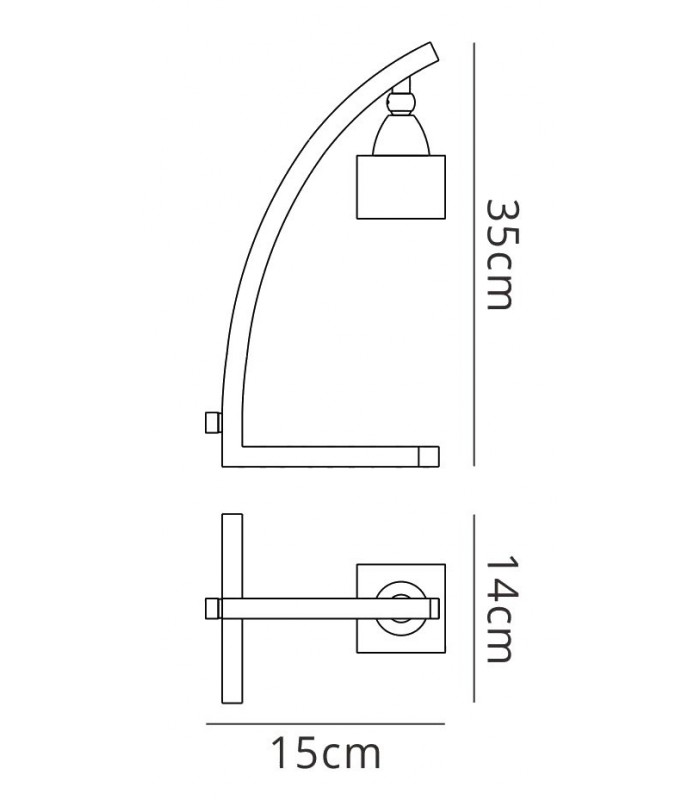 Table 1 Light G9, Antique Brass - 2