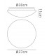 Flush Ceiling, Wall 18W LED Medium 3000K, 1800lm, White Acrylic - 2