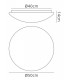 Flush Ceiling, Wall 28W LED Large 3000K, 2800lm, White Acrylic - 2