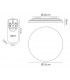 Flush Ceiling 55W LED with Remote Control 2700-6500K, 3800lm, White Acrylic - 2