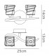 Wall Switched Lamp 2 Light G9, Satin Nickel - 2