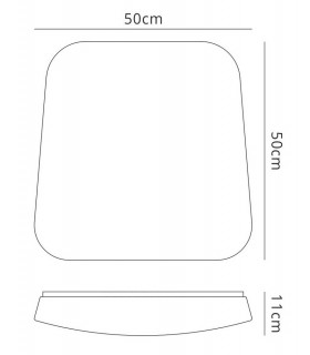Flush Ceiling, Flush Wall 28W Large LED 3000K, 2800lm, White Acrylic - 2