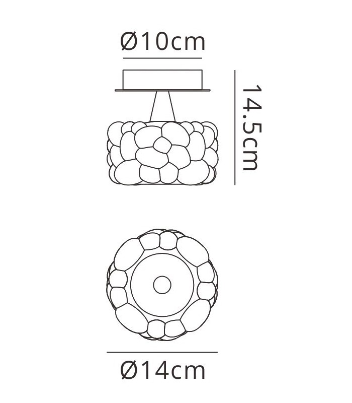 Ceiling 1 Light G9 Small, Polished Chrome - 2