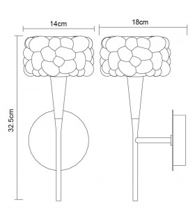 Wall Lamp Switched 1 Light G9, Polished Chrome - 2