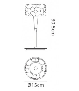 Table Lamp 1 Light G9, Polished Chrome - 2