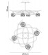 Semi Flush Ceiling 4 Light G9, French Gold - 2