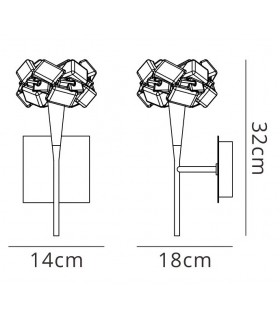 Wall Lamp Switched 1 Light G9, Polished Chrome - 2