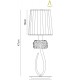 Table Lamp 1 Light E14 Small, Antique Brass with Soft Bronze Shade - 2