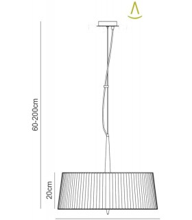 Cylindrical Ceiling Pendant 3 Light E27, Antique Brass with Cream Shade - 2