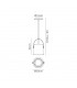 Ceiling Pendant with White Shade 1 Light E27, Matt White, Beech with Ivory White Shade - 2