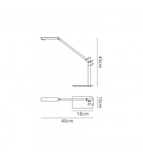 Table Lamp 1 Light 7W LED 3000K, 600lm, Antique Brass - 2