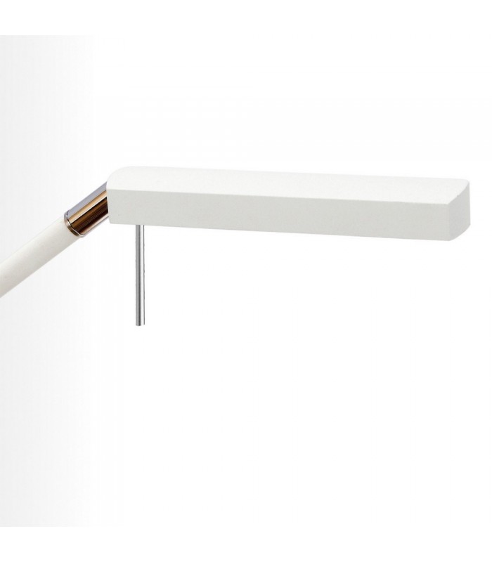 Wall Lamp 1 Light 7W LED 3000K, 600lm, Matt White, Polished Chrome - 4
