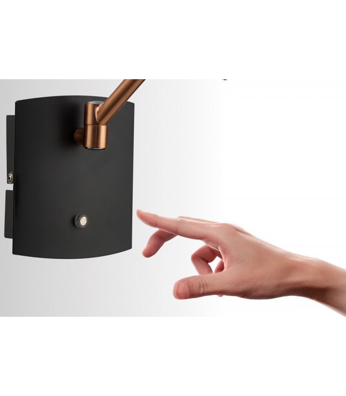 Wall Lamp 1 Light 7W LED 3000K, 600lm, Copper, Anthracite - 3