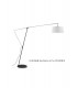 Arch Floor Lamp E27 with Black Shade, Black, Polished Chrome - 4