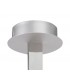 Semi Flush Ceiling 40W LED 3000K, 3200lm, Dimmable Silver, Frosted Acrylic, Polished Chrome - 4