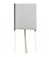 Semi Flush Ceiling 40W LED 3000K, 3200lm, Dimmable Silver, Frosted Acrylic, Polished Chrome - 5