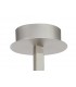 Semi Flush Ceiling 30W LED 3000K, 2400lm, Dimmable Silver, Frosted Acrylic, Polished Chrome - 4