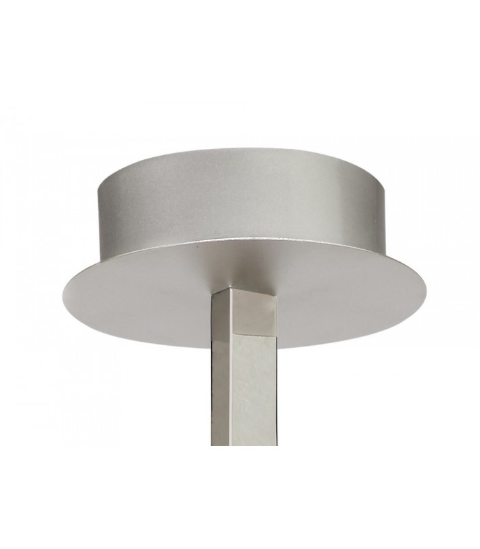 Semi Flush Ceiling 30W LED 3000K, 2400lm, Dimmable Silver, Frosted Acrylic, Polished Chrome - 4