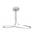 Semi Flush Ceiling Tall 40W LED 3000K, 3200lm, Dimmable Silver, Frosted Acrylic, Polished Chrome - 3
